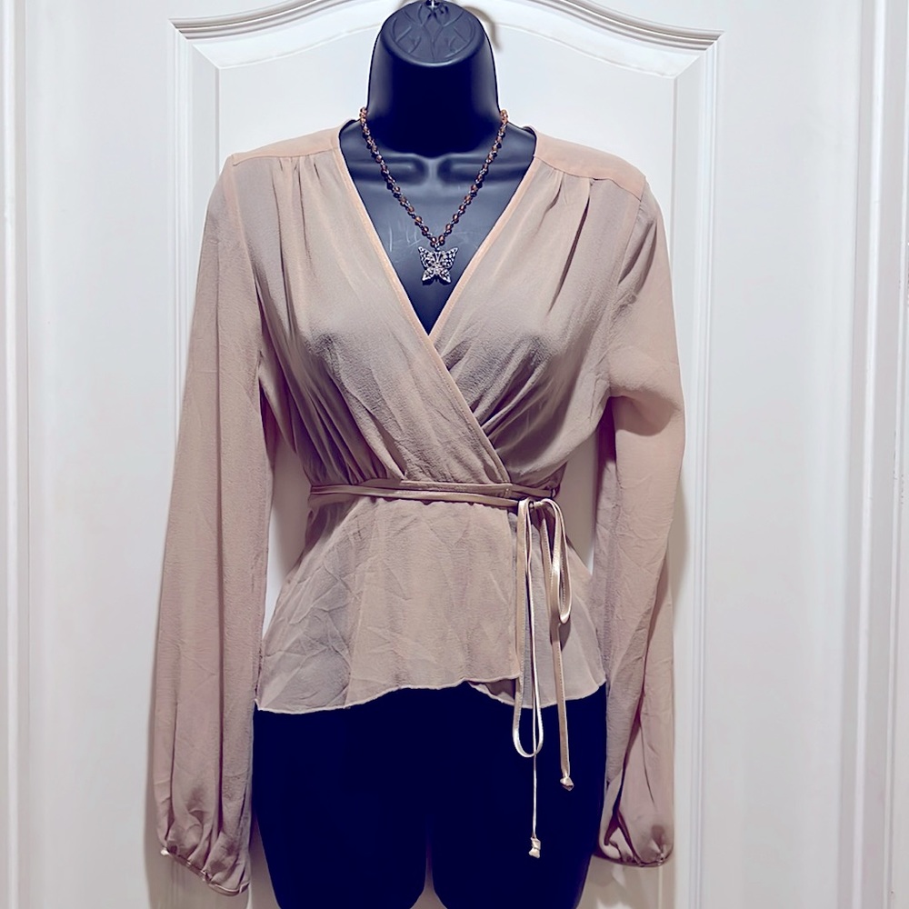 Silk Blouse with satin belt